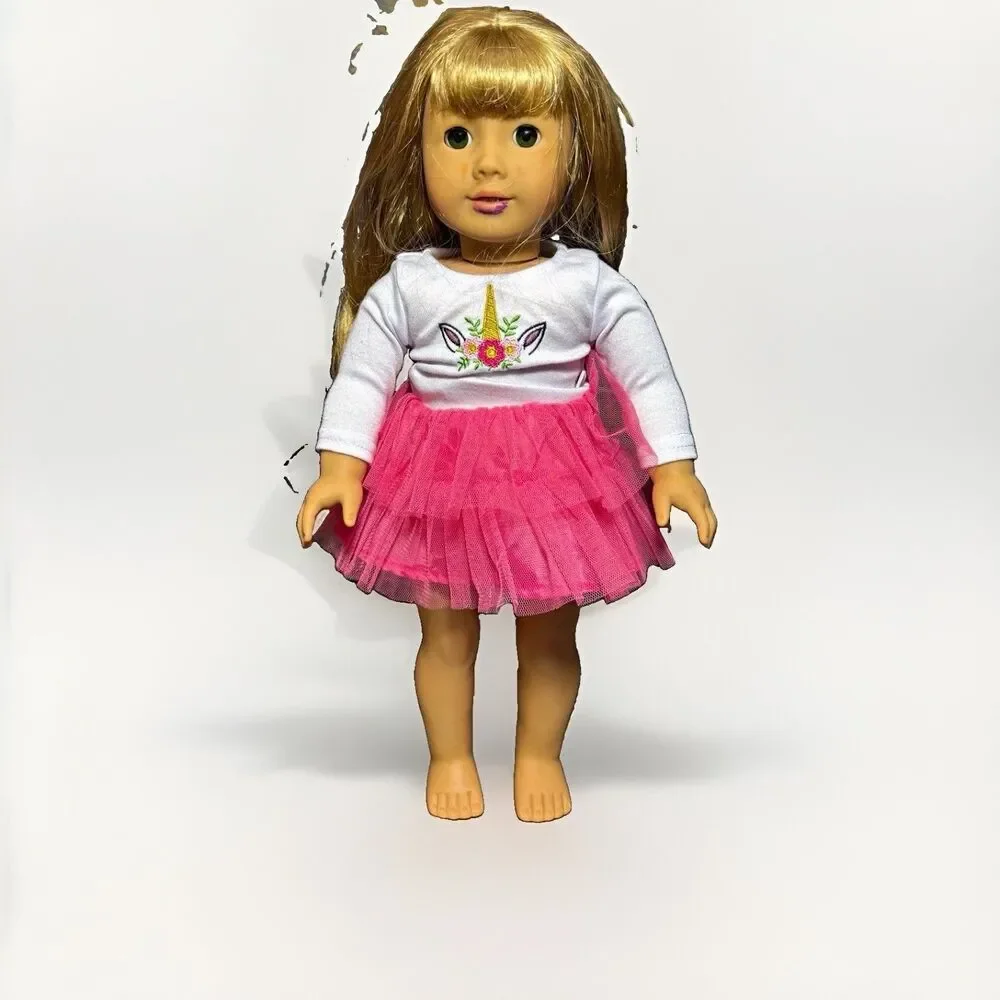 American Girl Truly Me 52 JLY 18in Doll Blonde Green Eyes Outfit TLC Marker